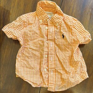 Ralph Lauren Orange Gingham Shirt